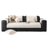 Modern French Striped Chenille Couch Cover