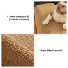 Faux Sisal Scratch-Resistant Sofa Armrest Protecto