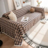 Festive Plaid Color Block Sofa Decoration Couch Co