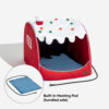 Festive Snow House Orthopedic Dog Bed - Christmas 