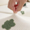 Floral Embroidered Fleece Sofa Anti-Scratch Stretc
