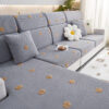 Floral Embroidered Fleece Sofa Anti-Scratch Stretc