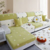 Floral Embroidered Fleece Sofa Anti-Scratch Stretc