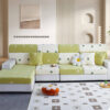 Floral Embroidered Fleece Sofa Anti-Scratch Stretc
