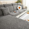 Floral Velvet Stretch Full Wrap Sofa Protector Cou