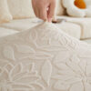 Floral Velvet Stretch Full Wrap Sofa Protector Cou