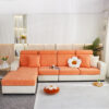 Floral Velvet Stretch Full Wrap Sofa Protector Cou