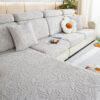 Floral Velvet Stretch Full Wrap Sofa Protector Cou