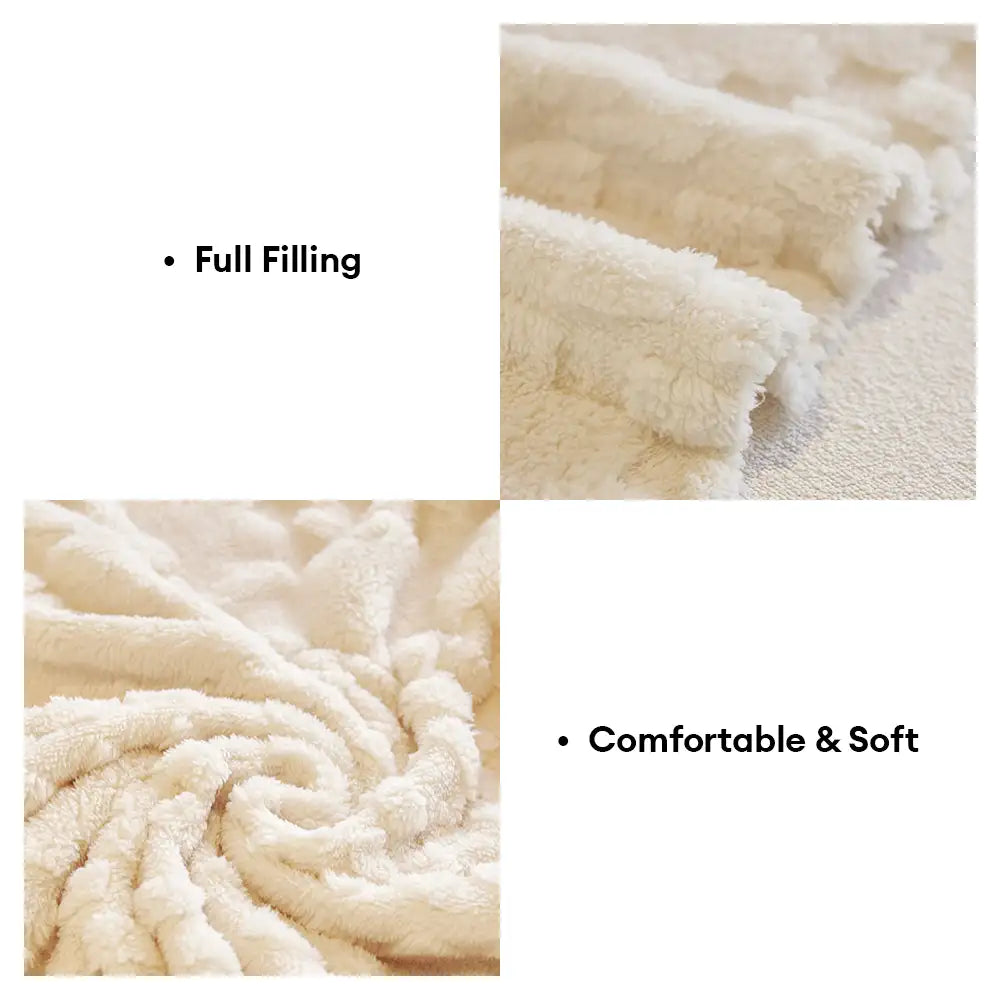 Fluffy Jacquard Velvet Scratch-Resistant Thickened