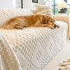 Fluffy Jacquard Velvet Scratch-Resistant Thickened
