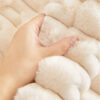 Fluffy Plush Striped Furniture Protector Couch Cov