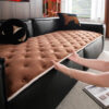 Vintage Leather Sofa Protection Non-Slip Couch Cov