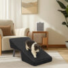 2-in-1 Convertible Wooden Home Step Stool Dog Ramp