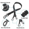 3 in 1 Dog Car Seat Belt Bungee With 360° Lockable
