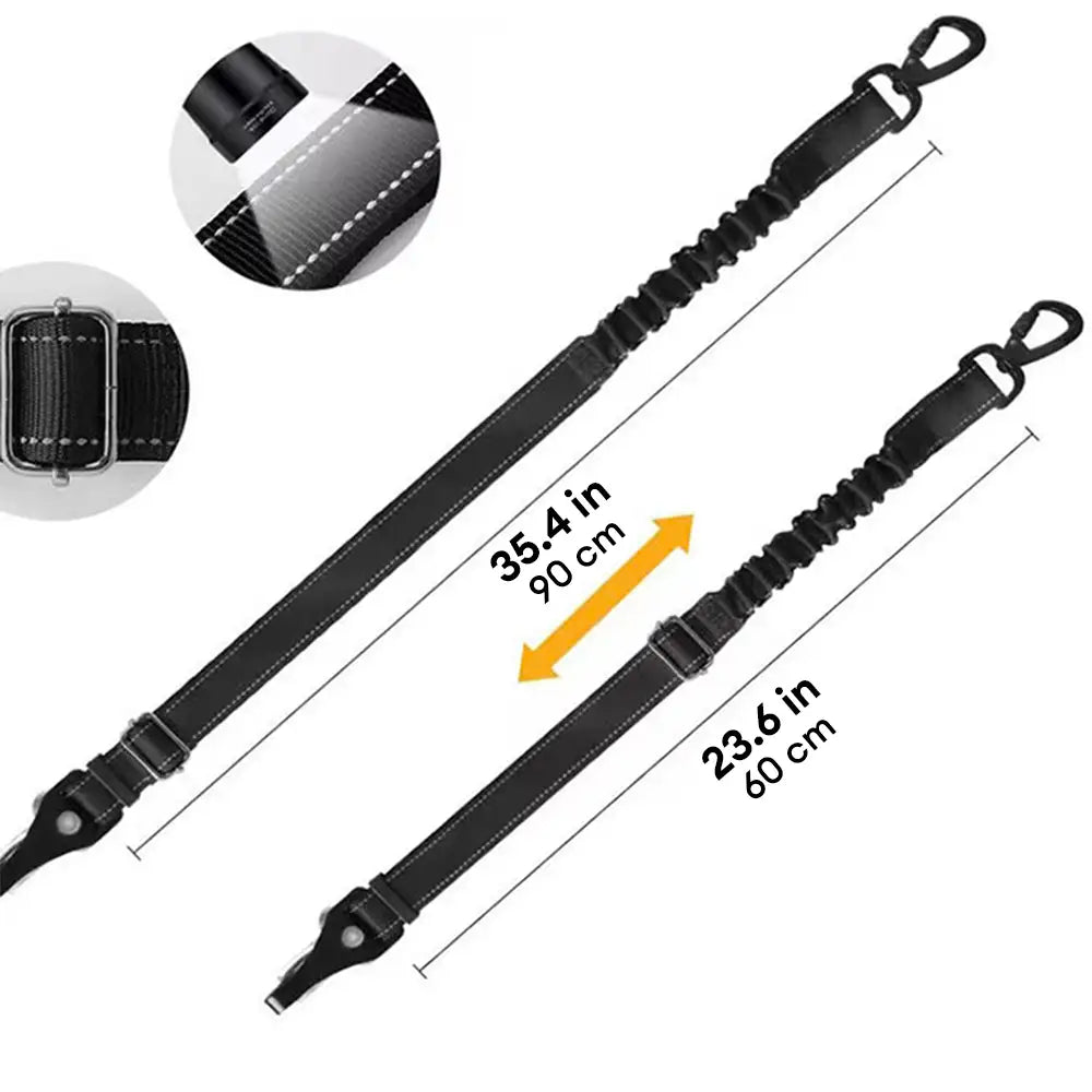 3 in 1 Dog Car Seat Belt Bungee With 360° Lockable