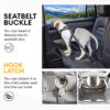 3 in 1 Dog Car Seat Belt Bungee With 360° Lockable