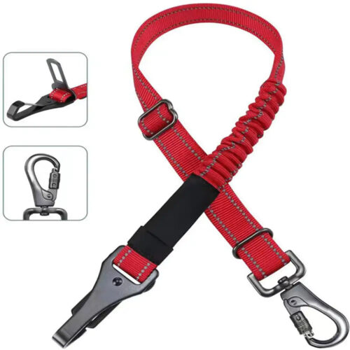 3 in 1 Dog Car Seat Belt Bungee With 360° Lockable