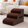 Adjustable Non-Slip Washable Soft Dog Stairs with 