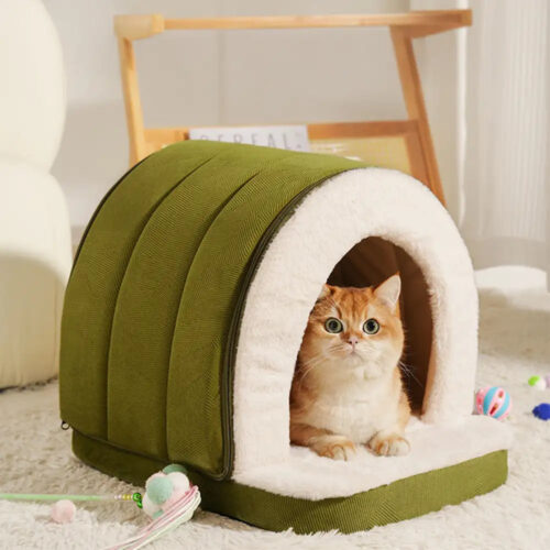 Cave-Style Warm Deep Sleeping Snug Cat Cave Dog Ho