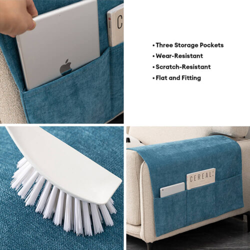 Chenille Anti-Scratch Sofa Armrest Cover Magazine 