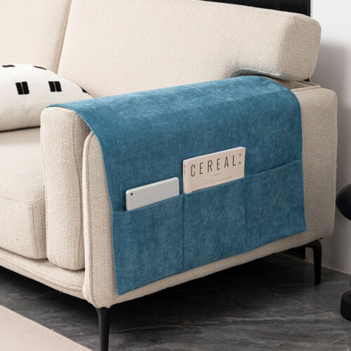 Chenille Anti-Scratch Sofa Armrest Cover Magazine 