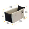 Color-Block Soft Waterproof Portable Car Console P