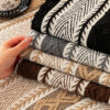 Color-Blocked Striped Chenille Non-Slip Couch Cove
