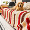 Colorful Color-Blocked Anti-Scratch Plush Sofa Pro