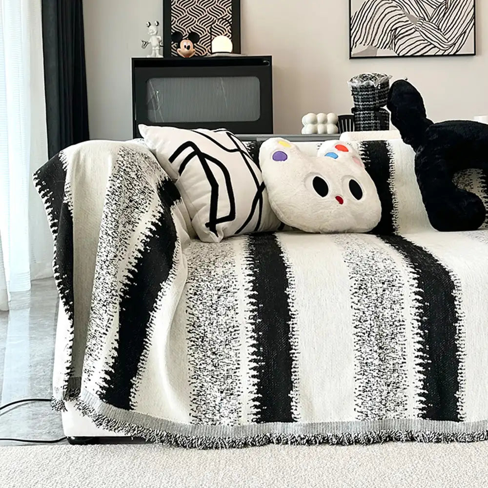 Fashion Striped Chenille Scratch-Resistant Sofa Pr
