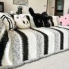 Fashion Striped Chenille Scratch-Resistant Sofa Pr