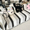 Fashion Striped Chenille Scratch-Resistant Sofa Pr