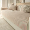 Faux Cotton-Linen Chenille Striped Breathable Scra