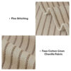 Faux Cotton-Linen Chenille Striped Breathable Scra