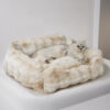 Faux Rabbit Velvet Fluffy Soft Dog And Cat Sofa Be