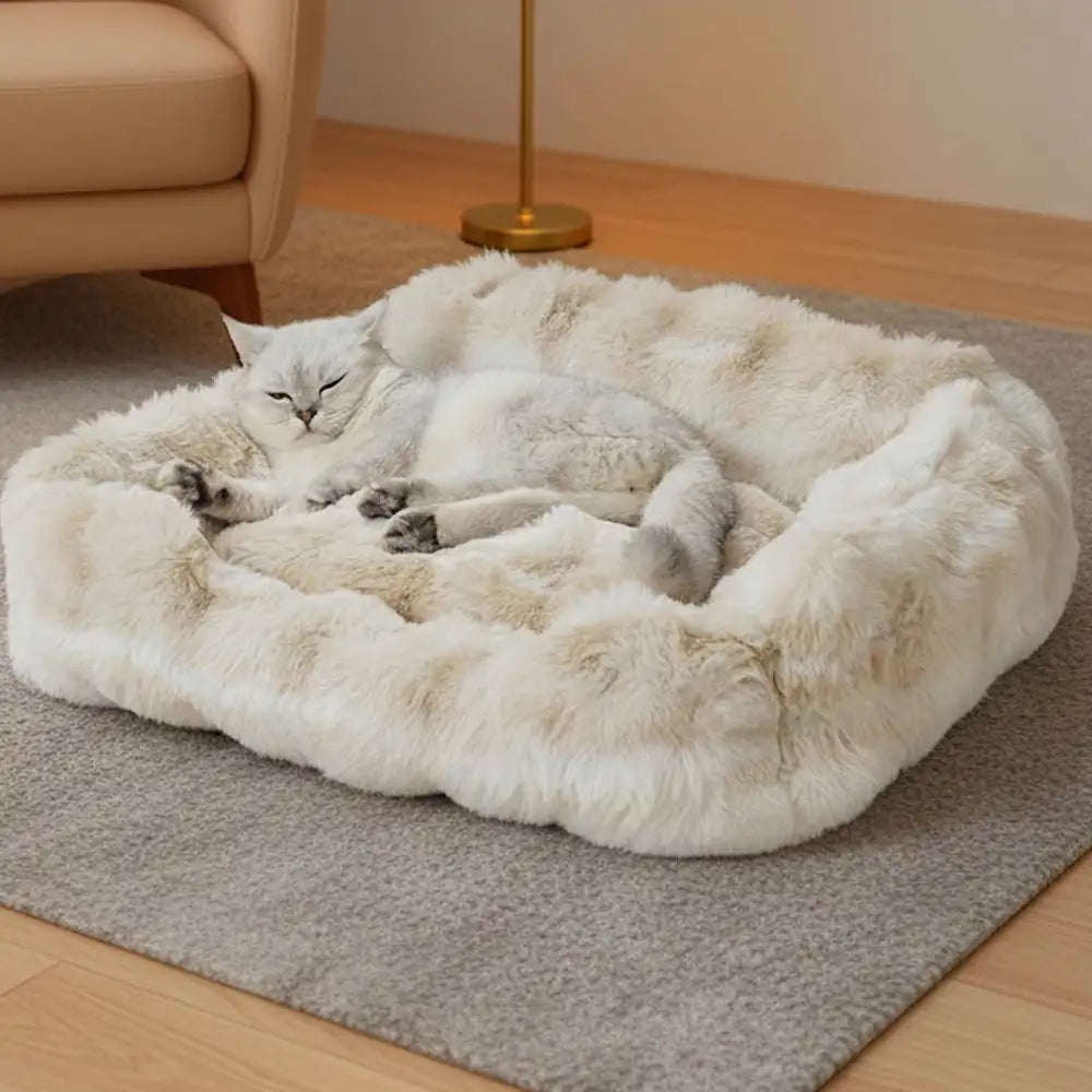 Faux Rabbit Velvet Fluffy Soft Dog And Cat Sofa Be