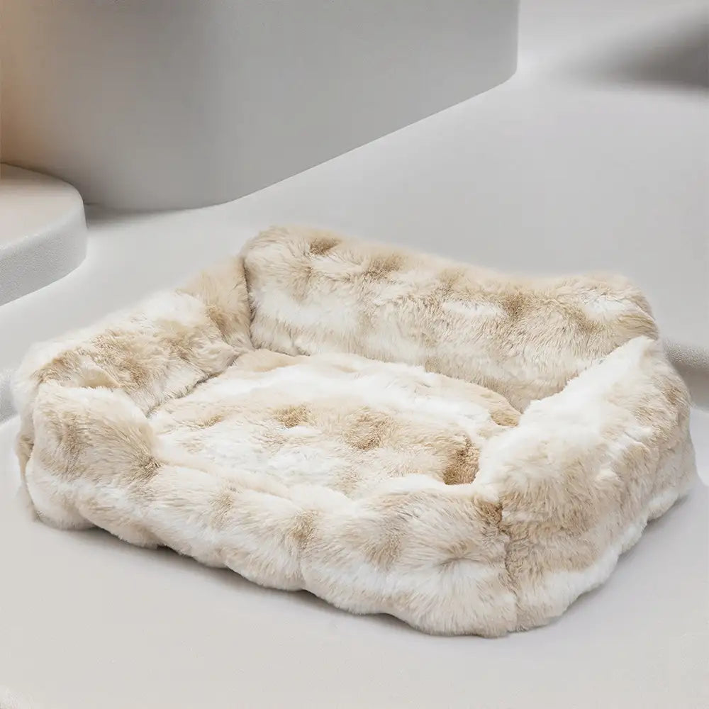 Faux Rabbit Velvet Fluffy Soft Dog And Cat Sofa Be