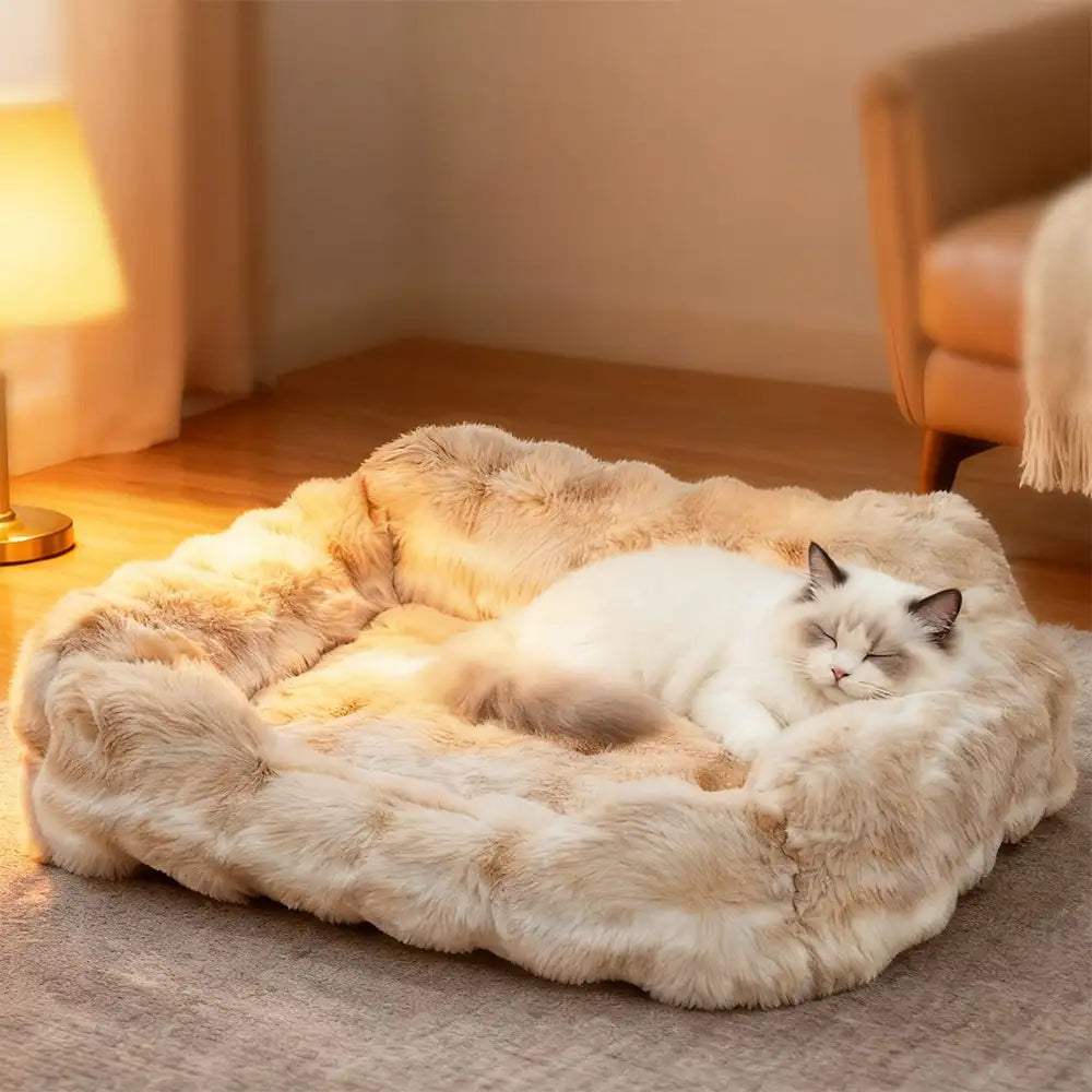 Faux Rabbit Velvet Fluffy Soft Dog And Cat Sofa Be