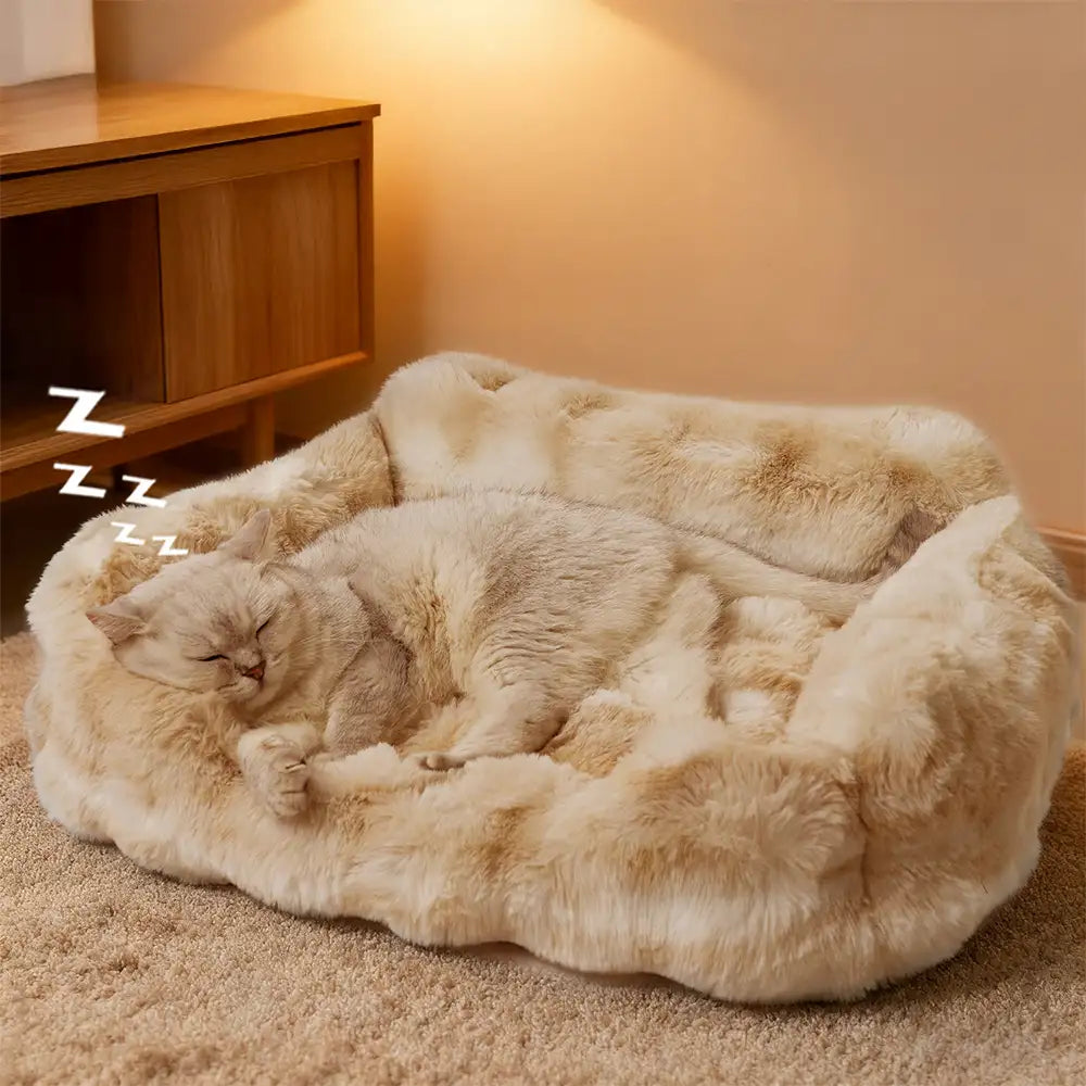 Faux Rabbit Velvet Fluffy Soft Dog And Cat Sofa Be