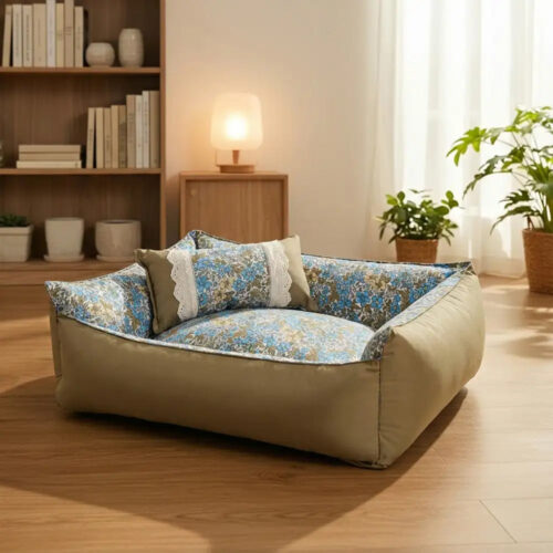 Floral Pattern Anti Static Washable All Season Dog
