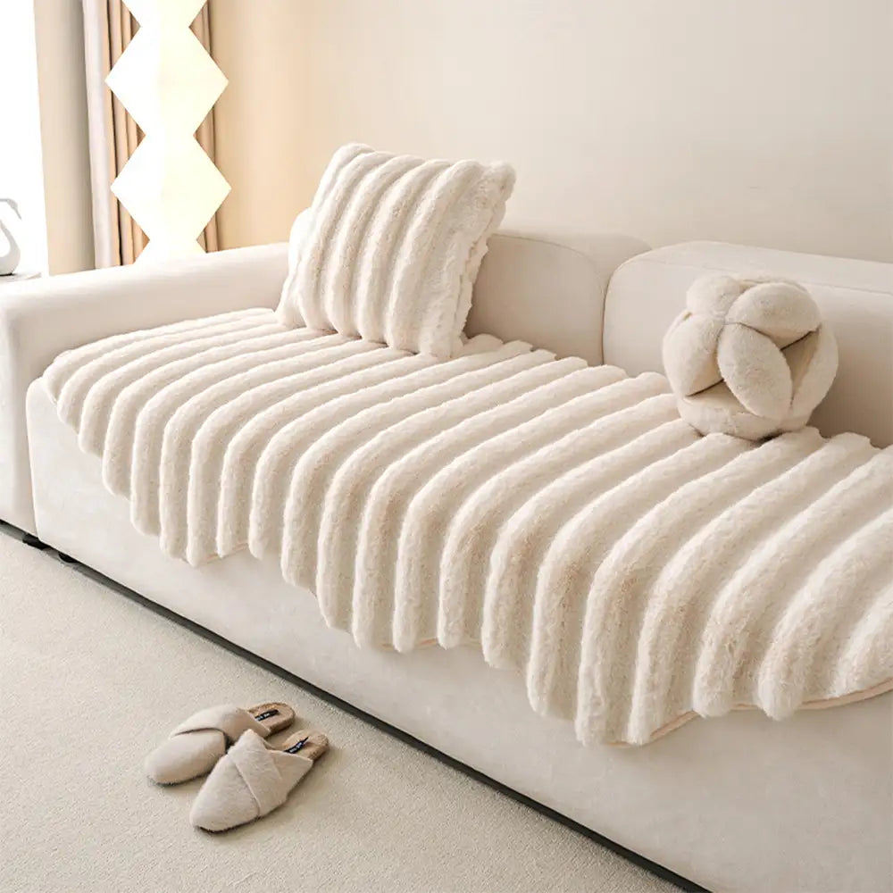 Fluffy Comfort Plush Furniture Protection Decorati