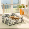 Geometric-Pattern Plush Thermal Removable And Wash