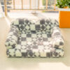 Geometric-Pattern Plush Thermal Removable And Wash