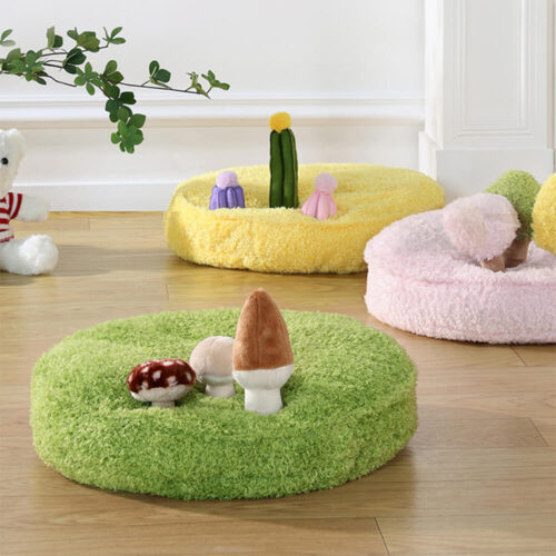 Jungle Explorer 2 in 1 Funny Plush Pet Bed - Natur