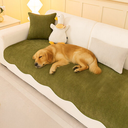 Minimalist Herringbone Chenille Non-Slip Wavy Edge