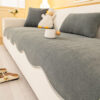 Minimalist Herringbone Chenille Non-Slip Wavy Edge