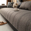 Minimalist Herringbone Weave Breathable Faux Linen
