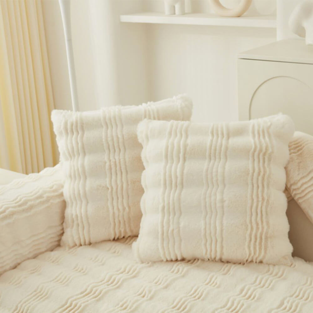 Modern Comfortable Faux Rabbit Fur Anti-Slip Couch