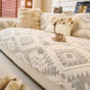 Modern Geometric Thick Plush Anti-Scratch Non-Slip