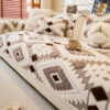 Modern Geometric Thick Plush Anti-Scratch Non-Slip