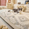 Modern Geometric Thick Plush Anti-Scratch Non-Slip